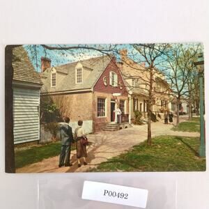Margaret Hunter Shop Golden Ball Colonial Williamsburg Virginia 1960s Postcard